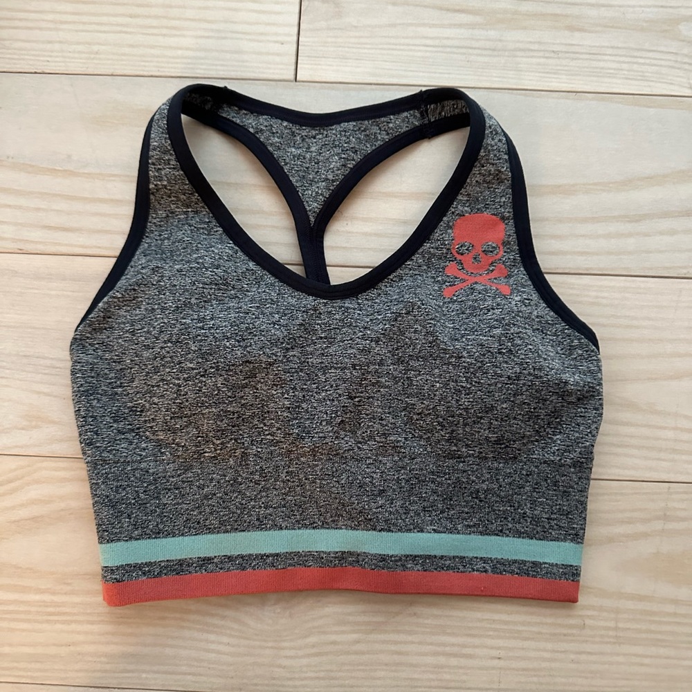 Soulcycle Heather Grey Sports Bra